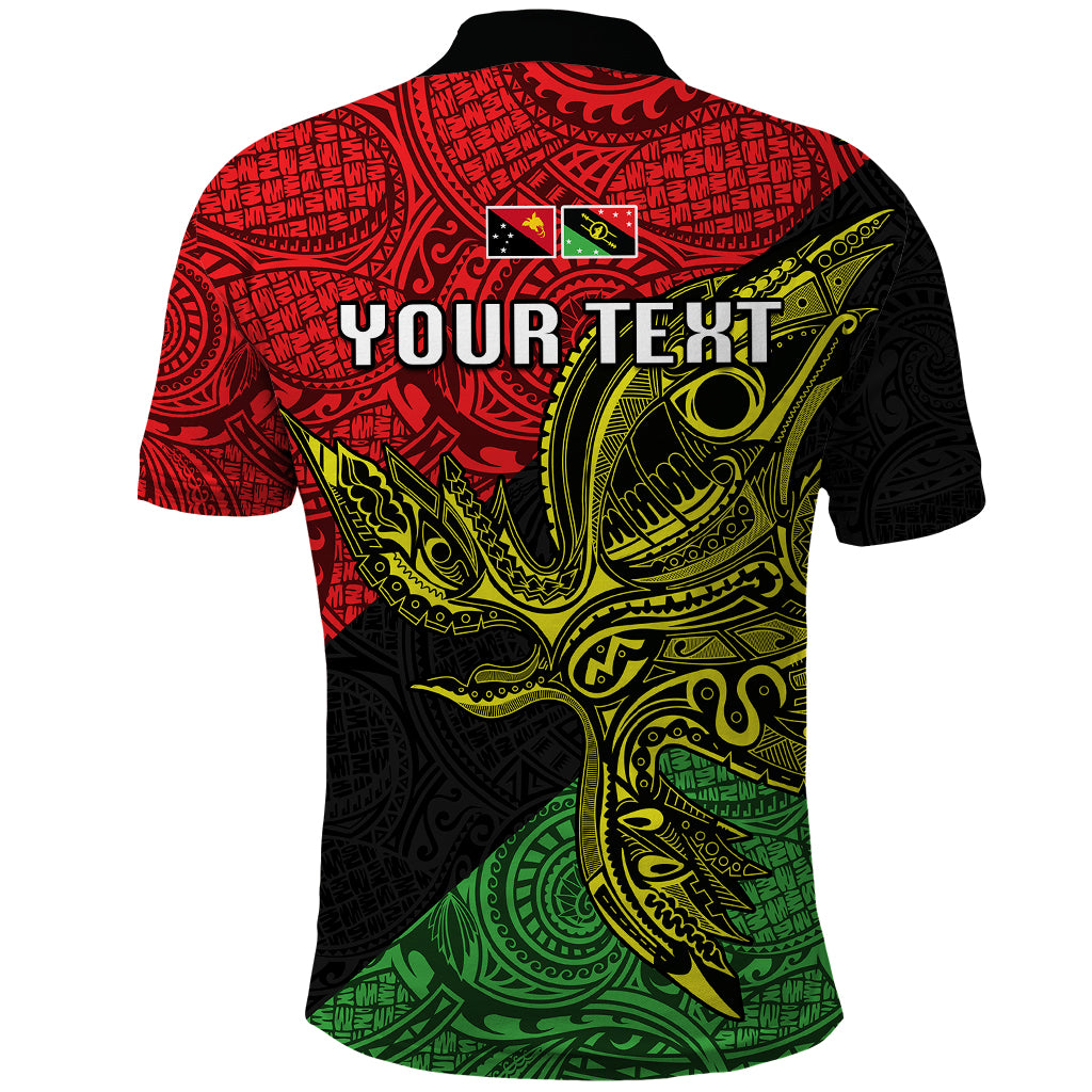 Personalised Papua New Guinea Southern Highlands Province Polo Shirt PNG Birds Of Paradise Polynesian Arty Style LT03 - Polynesian Pride