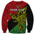 Personalised Papua New Guinea Southern Highlands Province Sweatshirt PNG Birds Of Paradise Polynesian Arty Style LT03 - Polynesian Pride