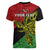 Personalised Papua New Guinea Southern Highlands Province Women V Neck T Shirt PNG Birds Of Paradise Polynesian Arty Style LT03 - Polynesian Pride