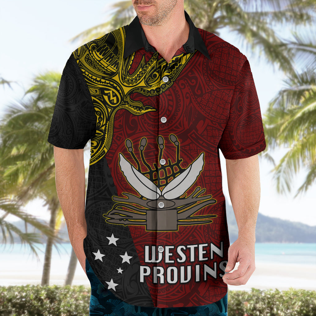 Personalised Papua New Guinea Western Province Hawaiian Shirt PNG Birds Of Paradise Polynesian Arty Style LT03 - Polynesian Pride