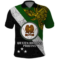 Personalised Papua New Guinea Western Highlands Province Polo Shirt PNG Birds Of Paradise Polynesian Arty Style LT03 Green - Polynesian Pride