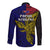 Papua New Guinea West New Britain Province Long Sleeve Button Shirt PNG Birds Of Paradise Polynesian Arty Style LT03 - Polynesian Pride