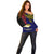 Papua New Guinea West New Britain Province Off Shoulder Sweater PNG Birds Of Paradise Polynesian Arty Style LT03 - Polynesian Pride