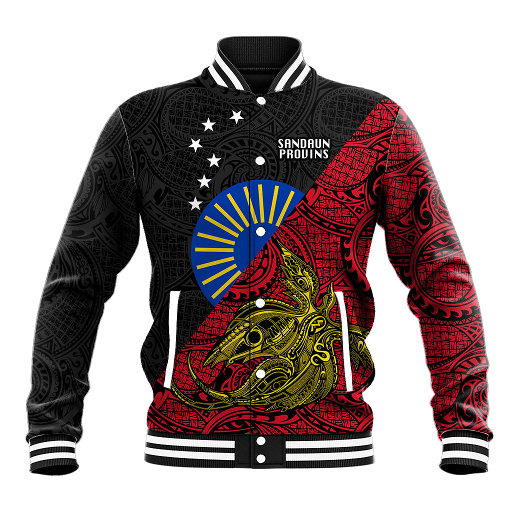 Papua New Guinea Sandaun Province Baseball Jacket PNG Birds Of Paradise Polynesian Arty Style LT03 Unisex Red - Polynesian Pride