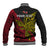 Personalised Papua New Guinea Sandaun Province Baseball Jacket PNG Birds Of Paradise Polynesian Arty Style LT03 - Polynesian Pride