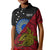 Personalised Papua New Guinea Sandaun Province Kid Polo Shirt PNG Birds Of Paradise Polynesian Arty Style LT03 Kid Red - Polynesian Pride