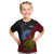 Personalised Papua New Guinea Sandaun Province Kid T Shirt PNG Birds Of Paradise Polynesian Arty Style LT03 Red - Polynesian Pride