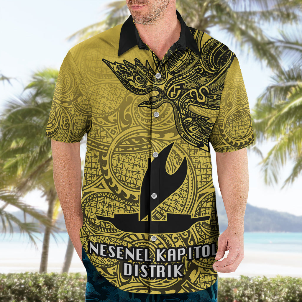 Papua New Guinea National Capital District Hawaiian Shirt PNG Birds Of Paradise Polynesian Arty Style LT03 - Polynesian Pride