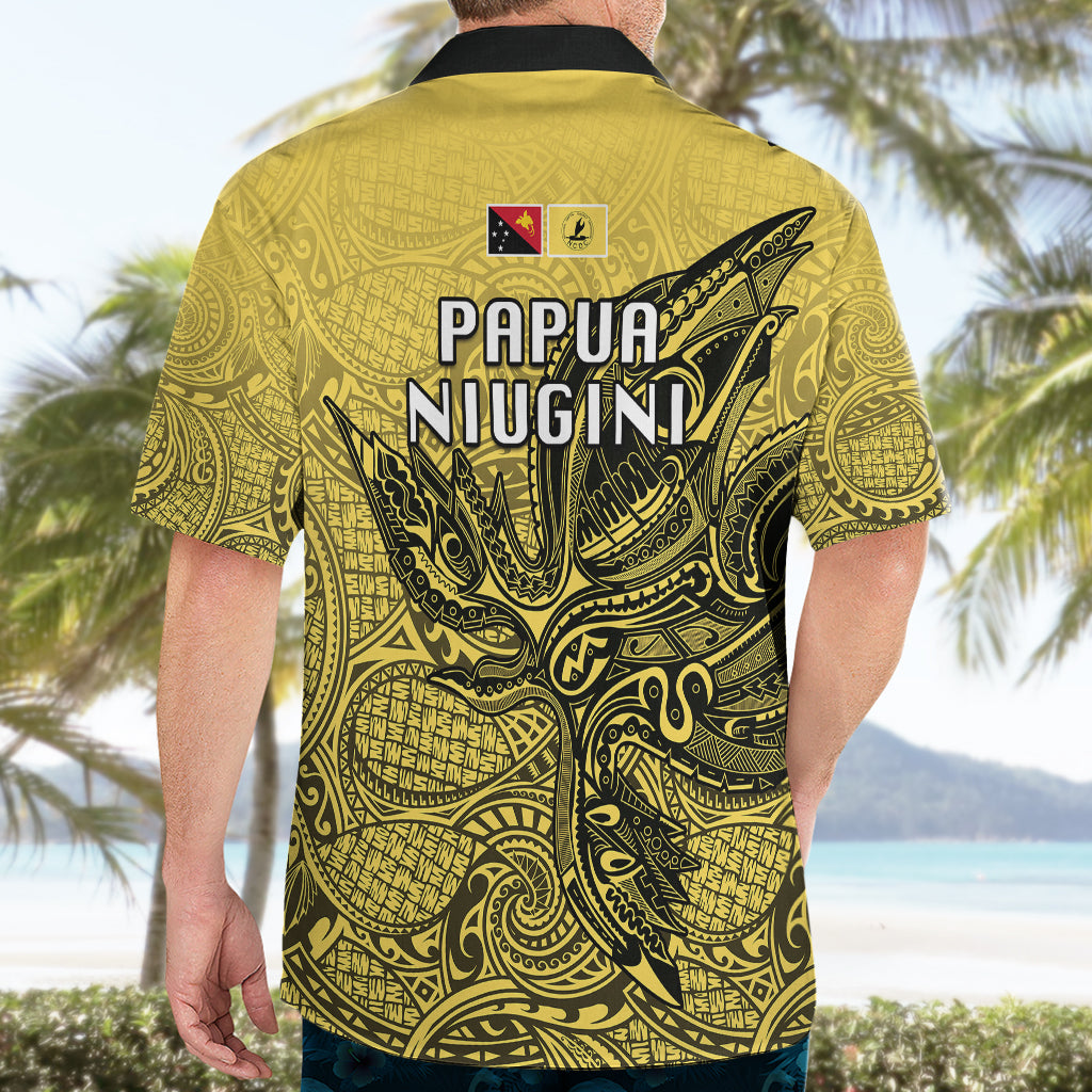 Papua New Guinea National Capital District Hawaiian Shirt PNG Birds Of Paradise Polynesian Arty Style LT03 - Polynesian Pride