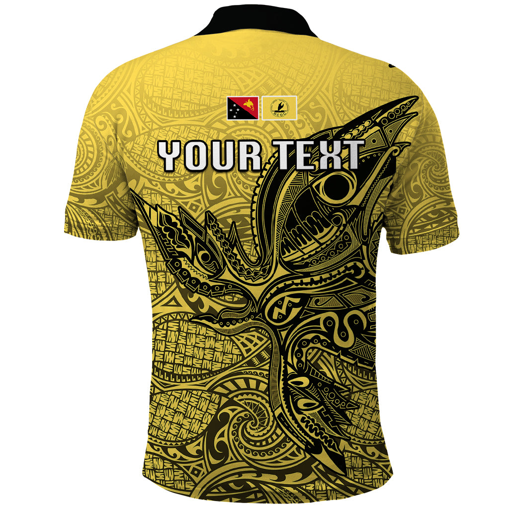 Personalised Papua New Guinea National Capital District Polo Shirt PNG Birds Of Paradise Polynesian Arty Style LT03 - Polynesian Pride