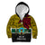 Papua New Guinea Hela Province Kid Hoodie PNG Birds Of Paradise Polynesian Arty Style LT03 Zip Hoodie Yellow - Polynesian Pride