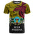 Personalised Papua New Guinea Hela Province T Shirt PNG Birds Of Paradise Polynesian Arty Style LT03 Yellow - Polynesian Pride