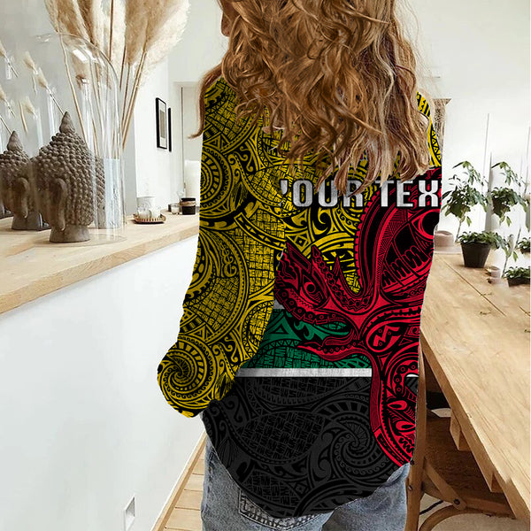 Personalised Papua New Guinea Hela Province Puletasi PNG Birds Of Paradise Polynesian Arty Style LT03