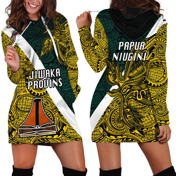 Papua New Guinea Hoodie Dress Birds Of Paradise Mix Tropical Flower Polynesian Pattern LT03 main image 1