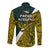 Papua New Guinea Jiwaka Province Long Sleeve Button Shirt PNG Birds Of Paradise Polynesian Arty Style LT03 - Polynesian Pride