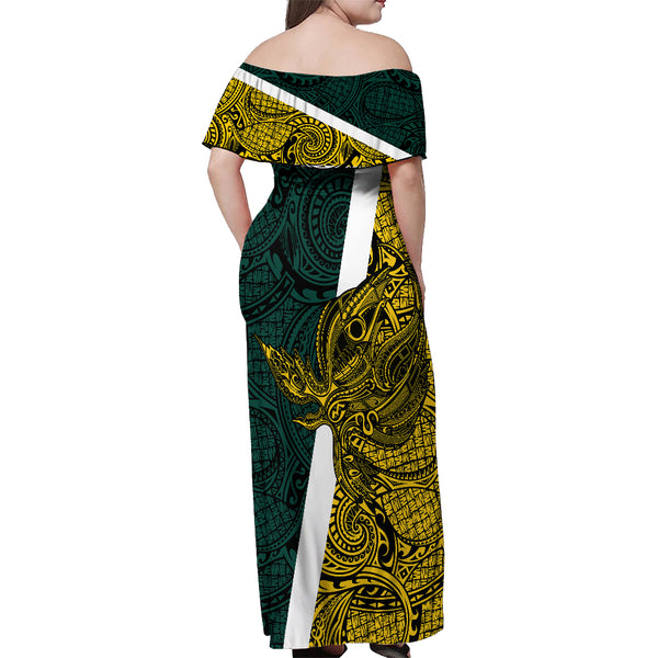 Papua New Guinea East New Britain Province Summer Maxi Dress PNG Birds Of Paradise Polynesian Arty Style LT03 main image 0