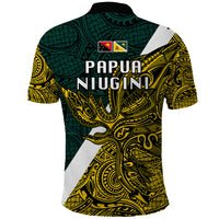 Papua New Guinea Jiwaka Province Polo Shirt PNG Birds Of Paradise Polynesian Arty Style LT03 - Polynesian Pride