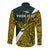 Personalised Papua New Guinea Jiwaka Province Long Sleeve Button Shirt PNG Birds Of Paradise Polynesian Arty Style LT03 - Polynesian Pride