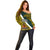Personalised Papua New Guinea Jiwaka Province Off Shoulder Sweater PNG Birds Of Paradise Polynesian Arty Style LT03 - Polynesian Pride