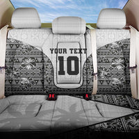 Custom Fiji Pacific Rugby 2024 Back Car Seat Cover Tapa Tribal and Fijian Masi Pattern