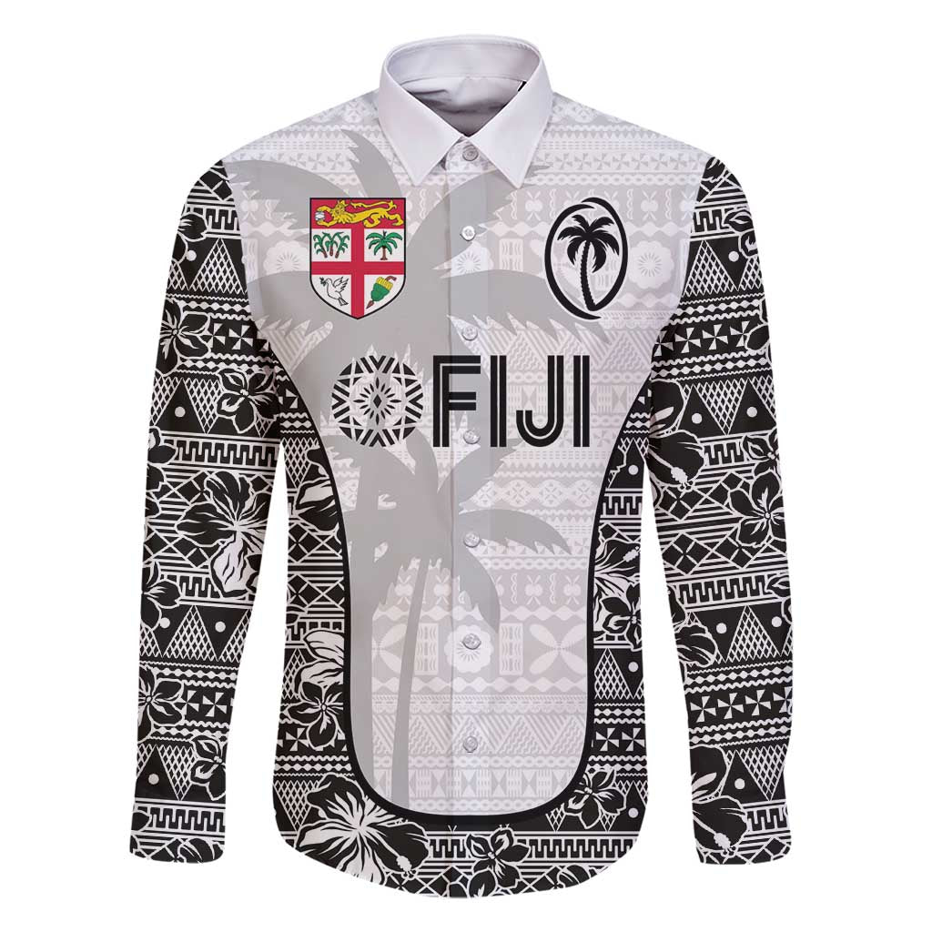 Custom Fiji Pacific Rugby 2024 Family Matching Long Sleeve Bodycon Dress and Hawaiian Shirt Tapa Tribal and Fijian Masi Pattern