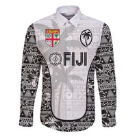 Custom Fiji Pacific Rugby 2024 Family Matching Long Sleeve Bodycon Dress and Hawaiian Shirt Tapa Tribal and Fijian Masi Pattern