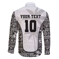 Custom Fiji Pacific Rugby 2024 Family Matching Tank Maxi Dress and Hawaiian Shirt Tapa Tribal and Fijian Masi Pattern