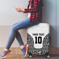 Custom Fiji Pacific Rugby 2024 Luggage Cover Tapa Tribal and Fijian Masi Pattern