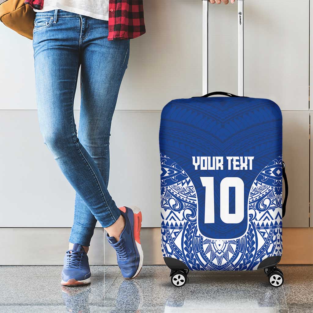 Custom Samoa Pacific Rugby 2024 Luggage Cover Polynesian Pacific Tribal Pattern