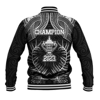 New Zealand Rugby Baseball Jacket Aotearoa Champion Cup History with Silver Fern LT03 - Polynesian Pride