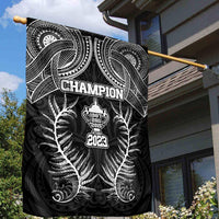 New Zealand Rugby Garden Flag Aotearoa Champion Cup History with Silver Fern LT03 - Polynesian Pride