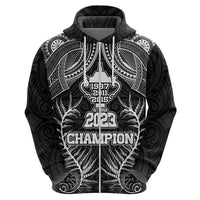 New Zealand Rugby Hoodie Aotearoa Champion Cup History with Silver Fern LT03 - Polynesian Pride
