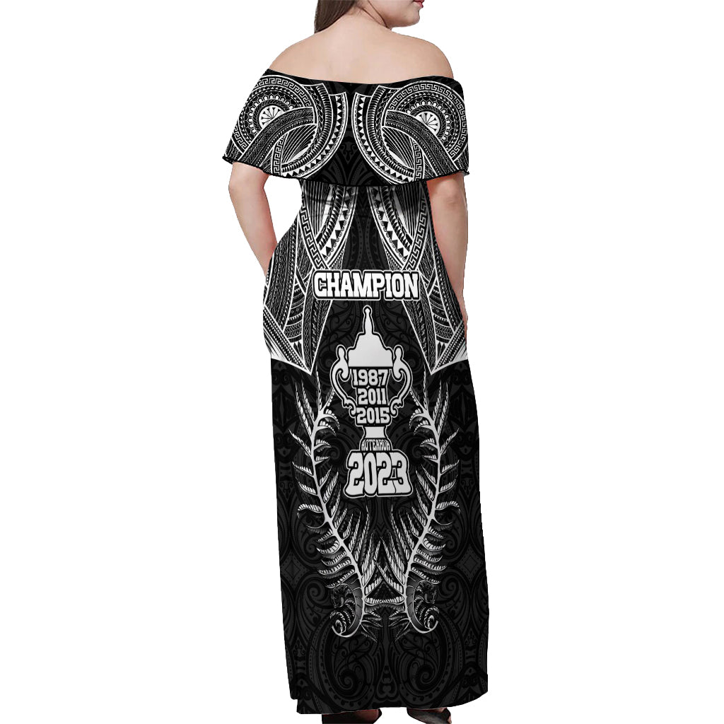 champion maxi dress Zimbabwe Rugby History Champion Off Shoulder Maxi Dress One For The History  Sables by African Pride