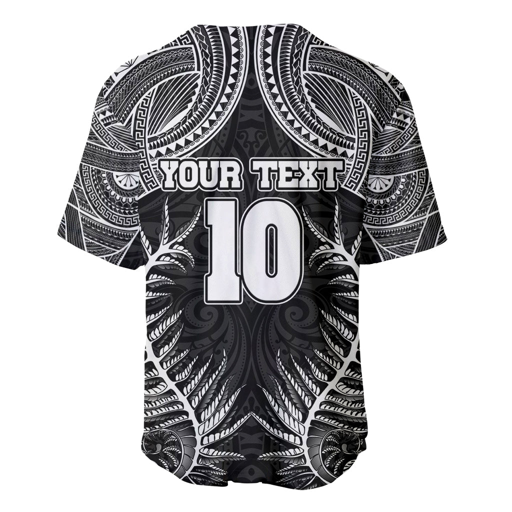 Custom New Zealand Rugby Baseball Jersey Aotearoa Champion Cup History with Silver Fern LT03 - Polynesian Pride