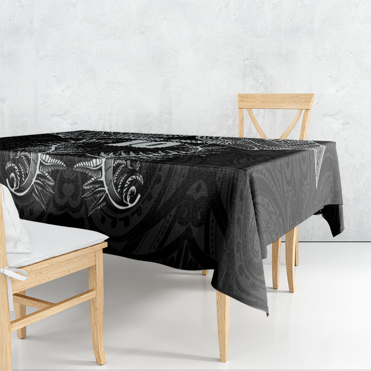 Custom New Zealand Rugby Tablecloth Aotearoa Champion Cup History with Silver Fern LT03 - Polynesian Pride
