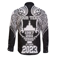 Personalised New Zealand Rugby Family Matching Puletasi Dress and Hawaiian Shirt Aotearoa Champion Cup History with Haka Dance LT03 - Polynesian Pride