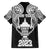 Personalised New Zealand Rugby Family Matching Short Sleeve Bodycon Dress and Hawaiian Shirt Aotearoa Champion Cup History with Haka Dance LT03 - Polynesian Pride