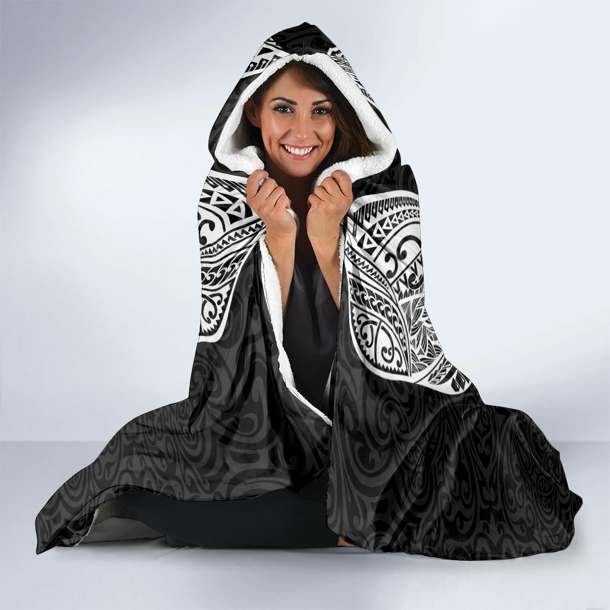 Personalised New Zealand Rugby Hooded Blanket Aotearoa Champion Cup History with Haka Dance LT03 - Polynesian Pride