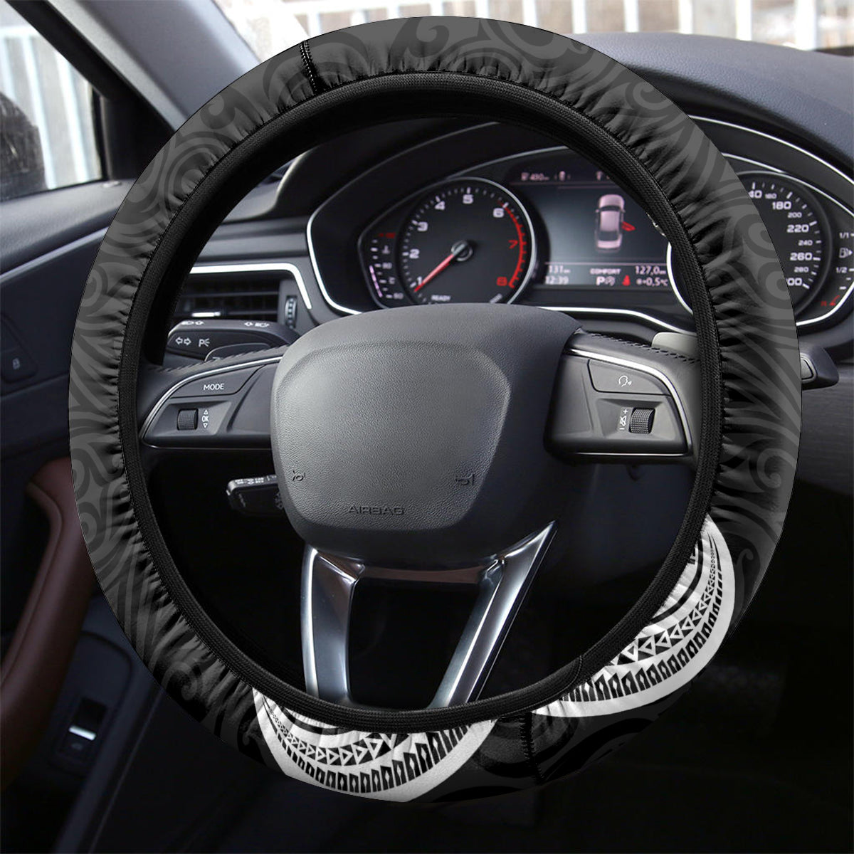 Personalised New Zealand Rugby Steering Wheel Cover Aotearoa Champion Cup History with Haka Dance