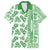 Hawaii Family Matching Puletasi Dress and Hawaiian Shirt Aloha Tropical Plants Tribal Pattern Green Version LT03 Dad's Shirt - Short Sleeve Green - Polynesian Pride