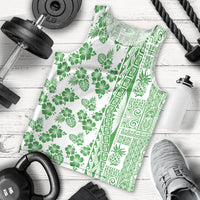 Hawaii Men Tank Top Aloha Tropical Plants Tribal Pattern Green Version LT03 - Polynesian Pride
