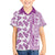 Hawaii Family Matching Off Shoulder Short Dress and Hawaiian Shirt Aloha Tropical Plants Tribal Pattern Pink Version LT03 Son's Shirt Pink - Polynesian Pride
