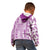 Hawaii Kid Hoodie Aloha Tropical Plants Tribal Pattern Pink Version LT03 - Polynesian Pride