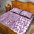 Hawaii Quilt Bed Set Aloha Tropical Plants Tribal Pattern Pink Version LT03 - Polynesian Pride