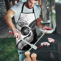 Personalised Aotearoa Lawn Bowls Apron Maori and Silver Fern Half Style - Polynesian Pride