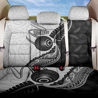 Personalised Aotearoa Lawn Bowls Back Car Seat Cover Maori and Silver Fern Half Style - Polynesian Pride