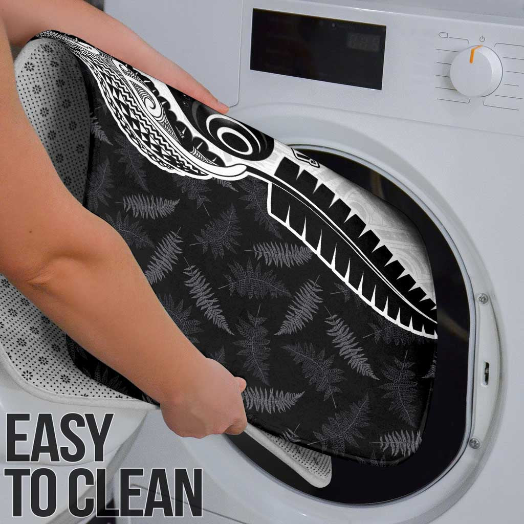 Personalised Aotearoa Lawn Bowls Bathroom Set Maori and Silver Fern Half Style - Polynesian Pride