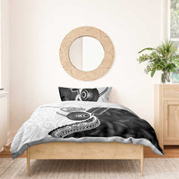 Personalised Aotearoa Lawn Bowls Bedding Set Maori and Silver Fern Half Style - Polynesian Pride