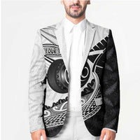 Personalised Aotearoa Lawn Bowls Blazer Maori and Silver Fern Half Style - Polynesian Pride