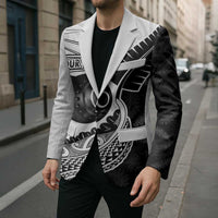 Personalised Aotearoa Lawn Bowls Blazer Maori and Silver Fern Half Style - Polynesian Pride